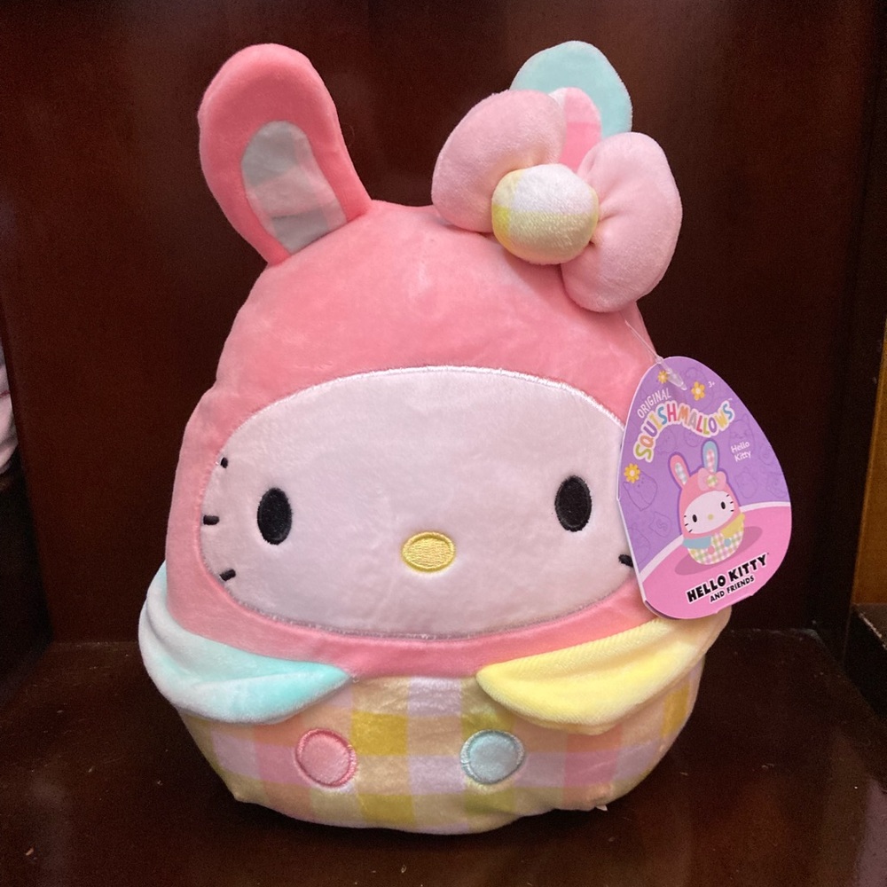 NWT Squishmallows Hello Kitty Sanrio 2023 Easter Bunny Plush